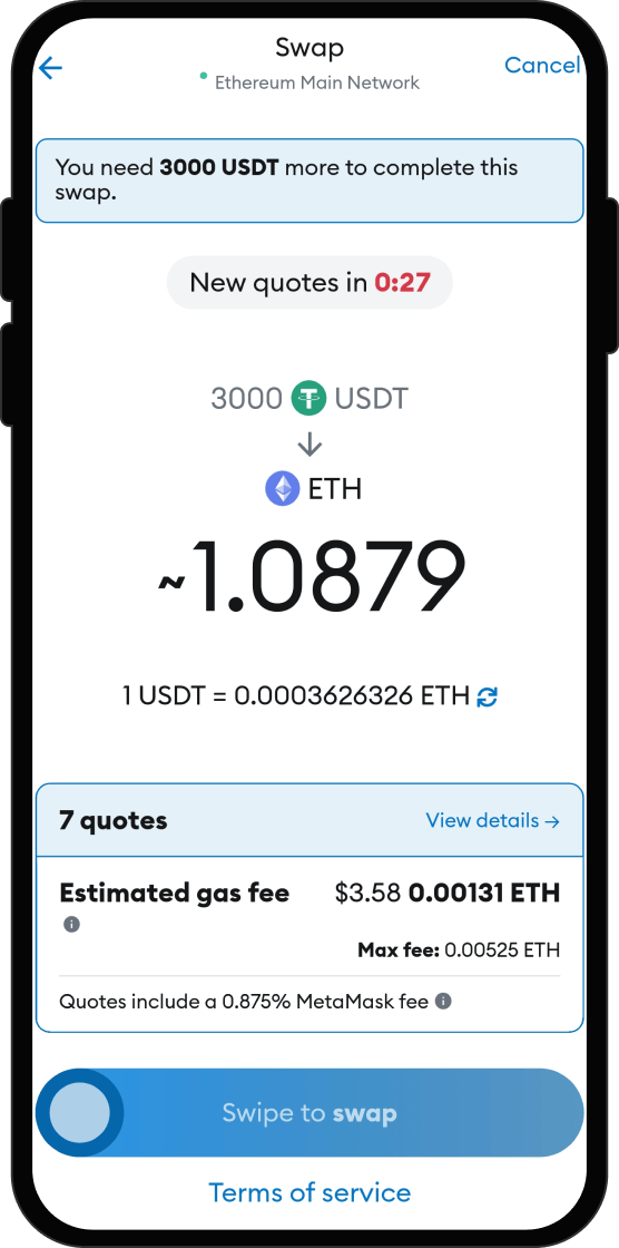 Swap Your USDT for BondAppétit Governance Token